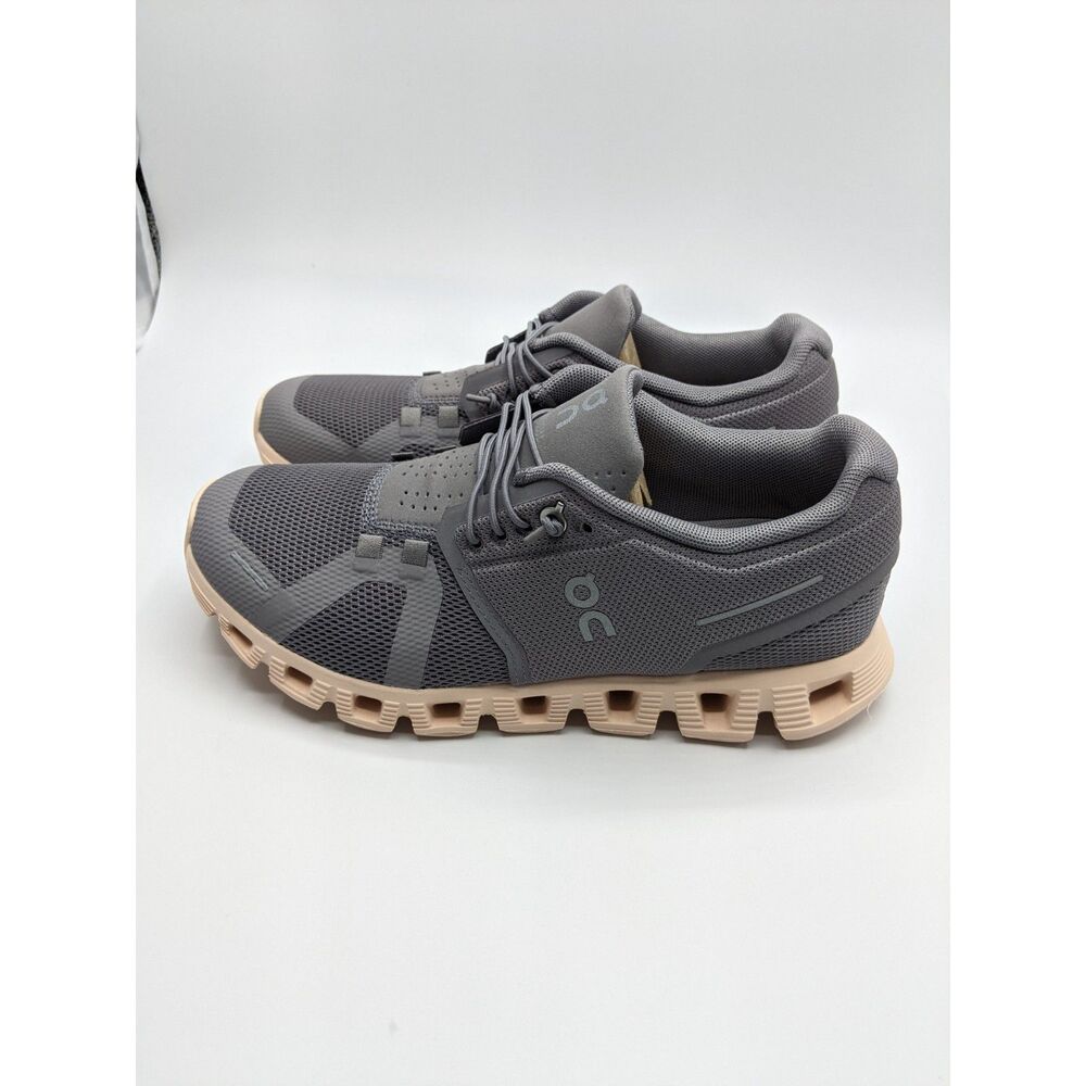 On Women's Cloud 5 Sneakers, Zinc/Shell, 6 Medium US